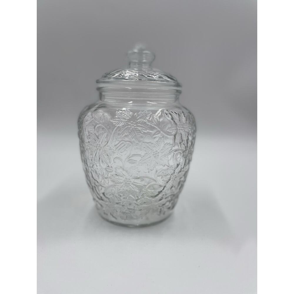 Princess House Fantasia Crystal 40 Oz 7” Canister and Lid #5212 EUC! Made in USA